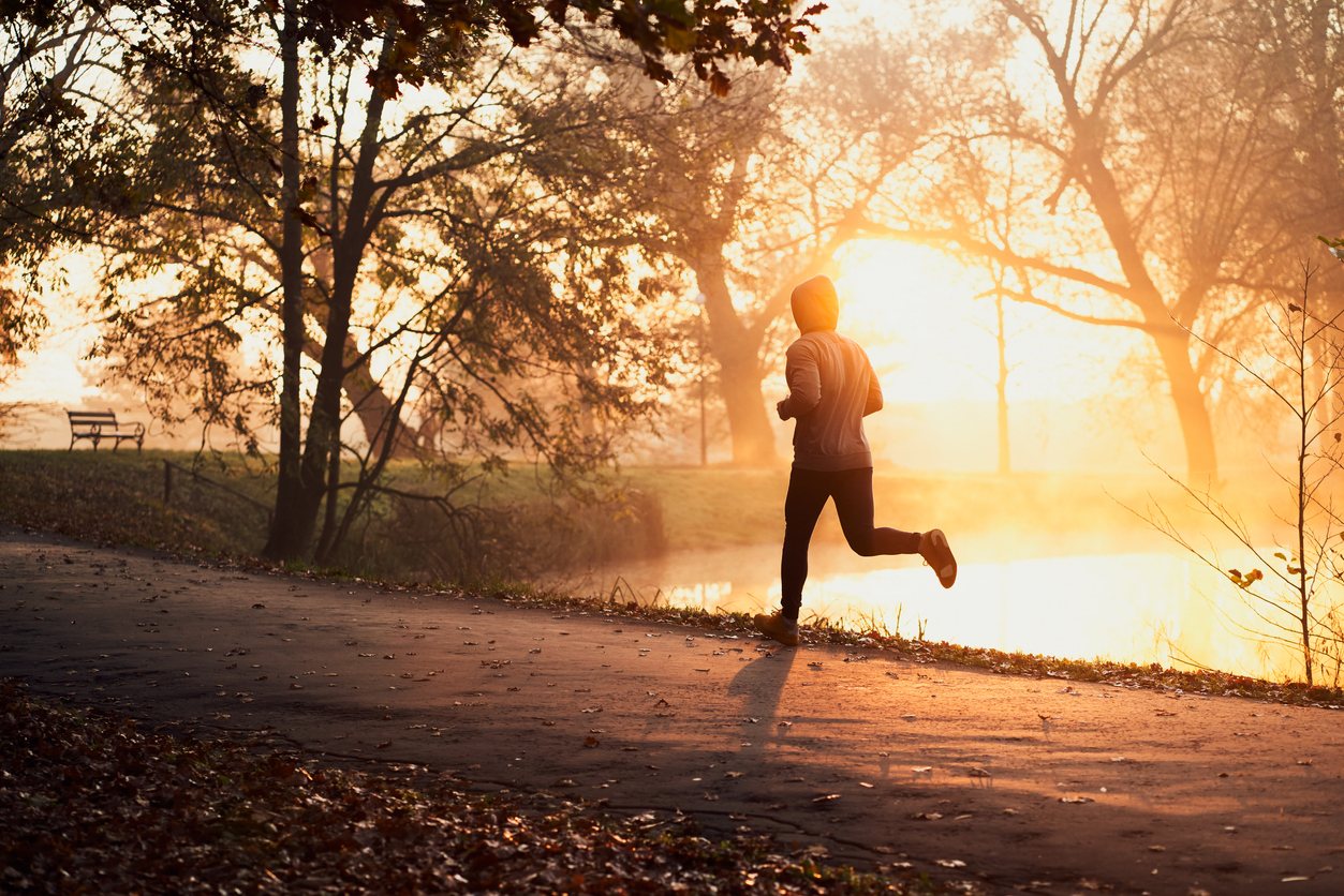 Runner with foot pain
