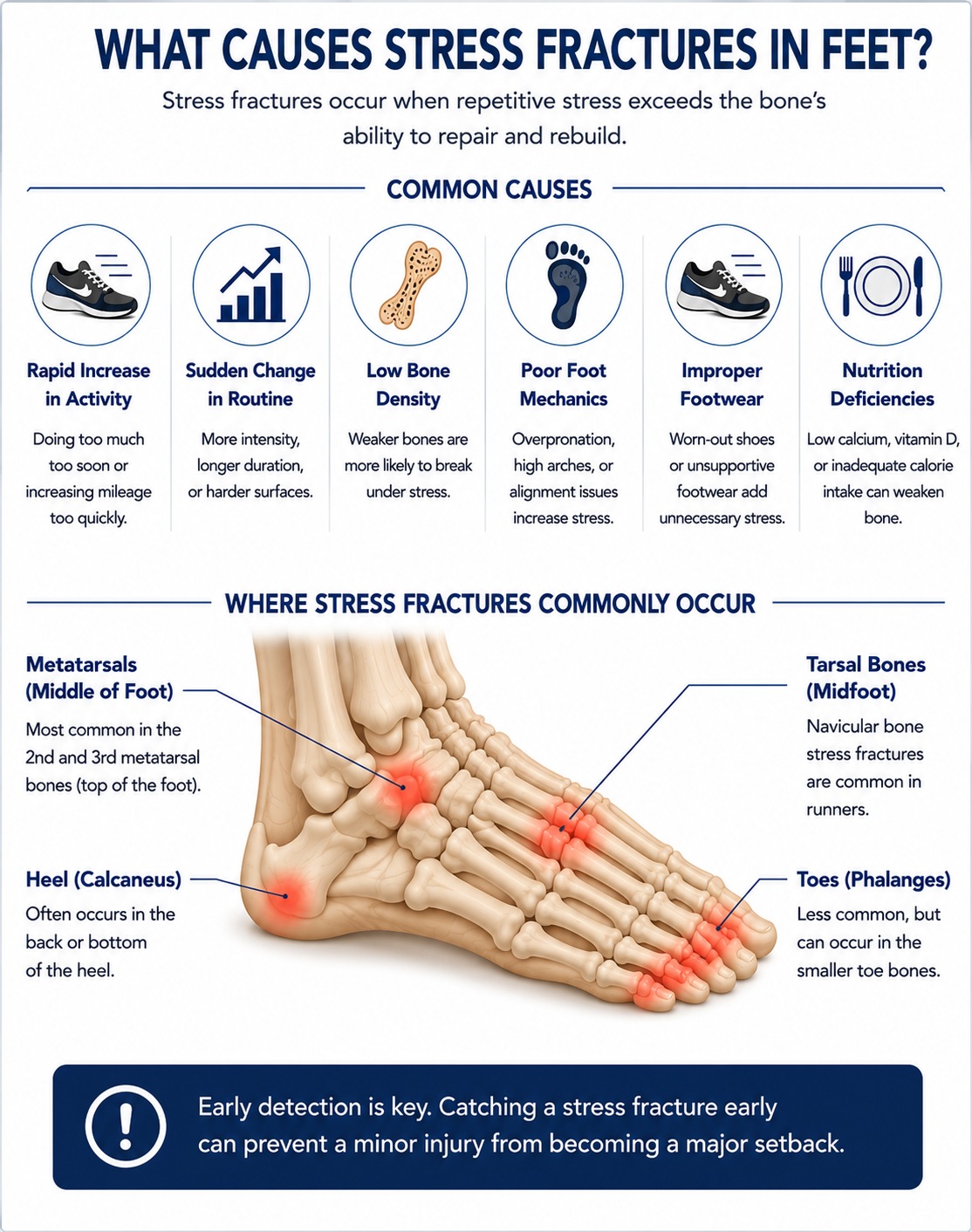 What causes stress fractures