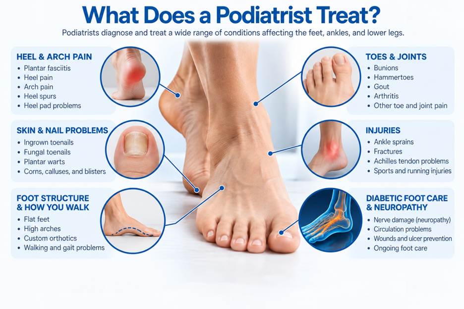 Illustration: What Does a Podiatrist Treat