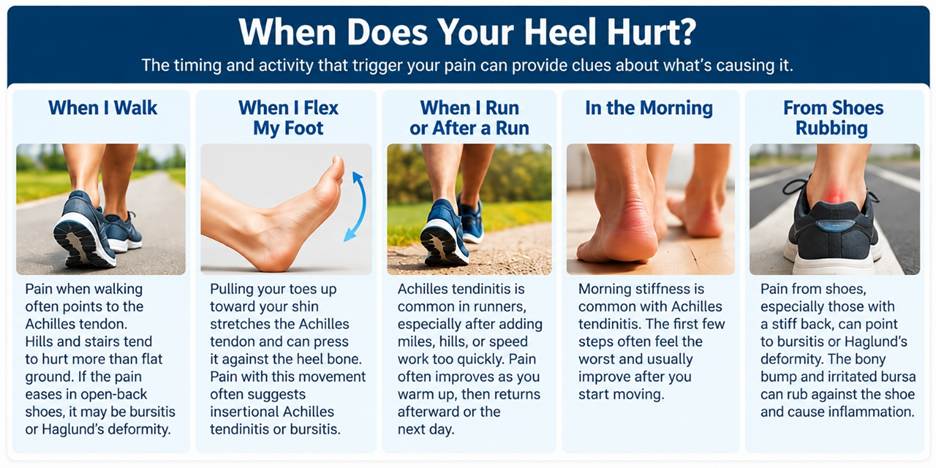 Illustration: When does your heel hurt